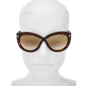 Tom Ford Brown Cat-Eye Sunglasses